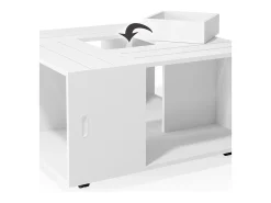 Mesa De Centro*Vicco Mesa de centro 80x80x43 anton Branco