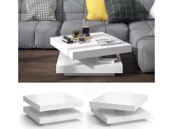 Mesa De Centro|Vicco Mesa de centro 70x70x34 elias Branco