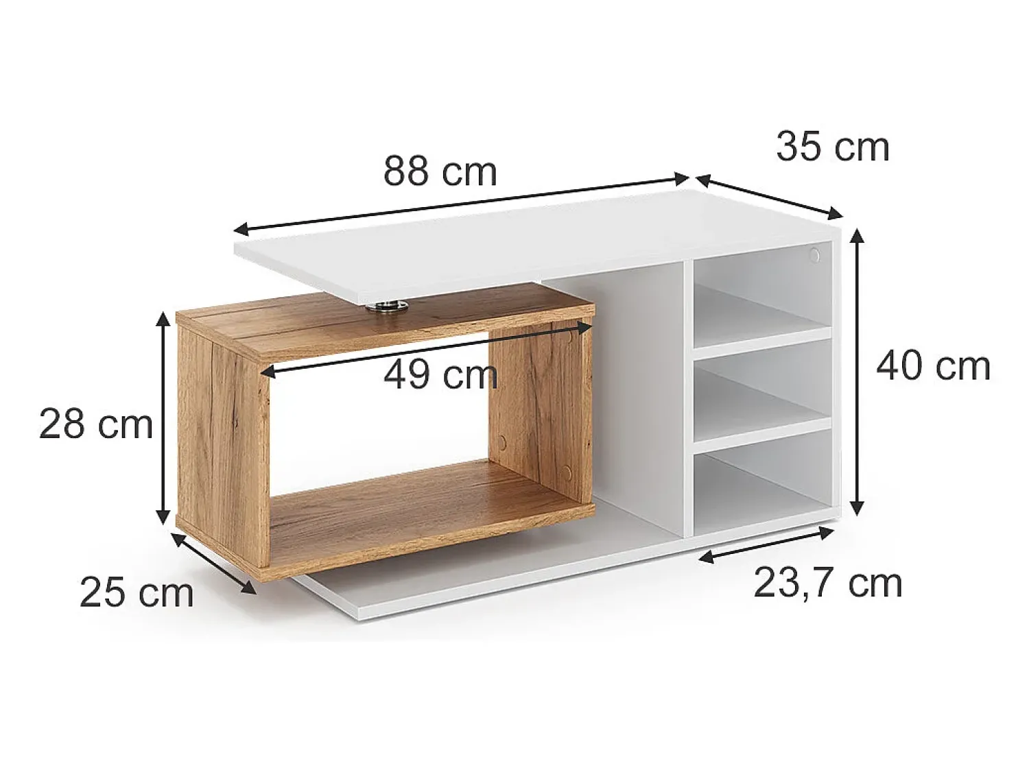 Vicco Mesa de centro 88x35x40 rafi^ Mesa De Centro
