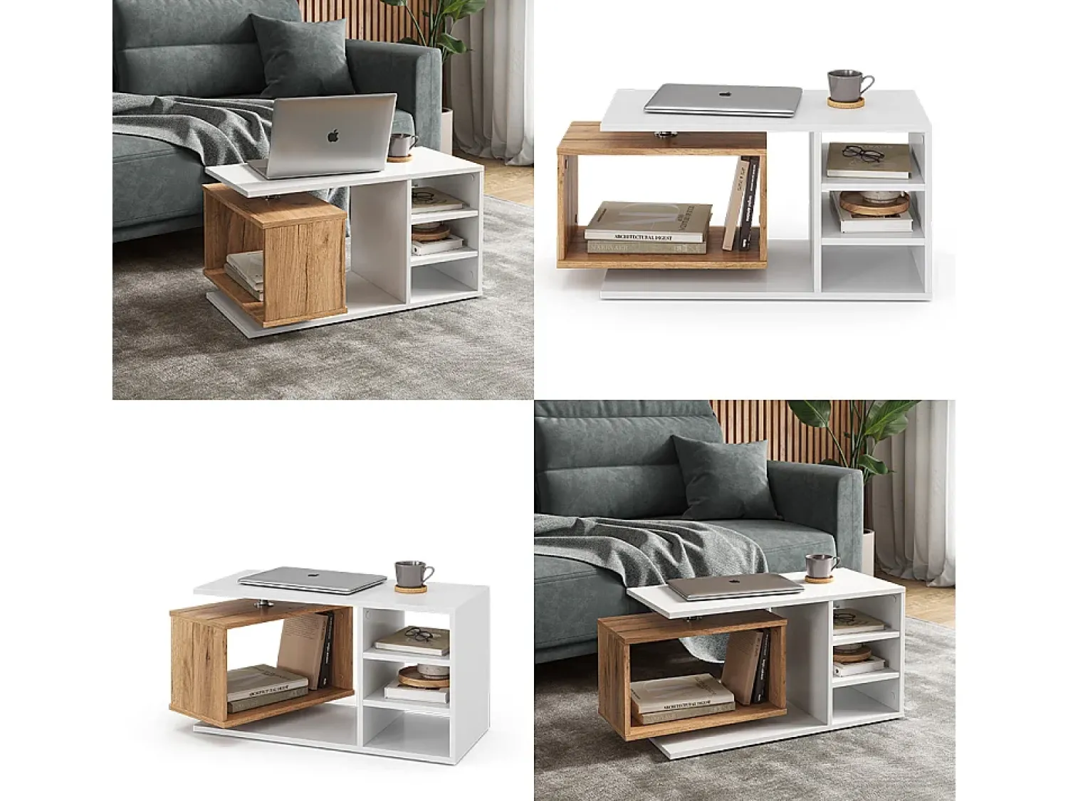 Vicco Mesa de centro 88x35x40 rafi^ Mesa De Centro