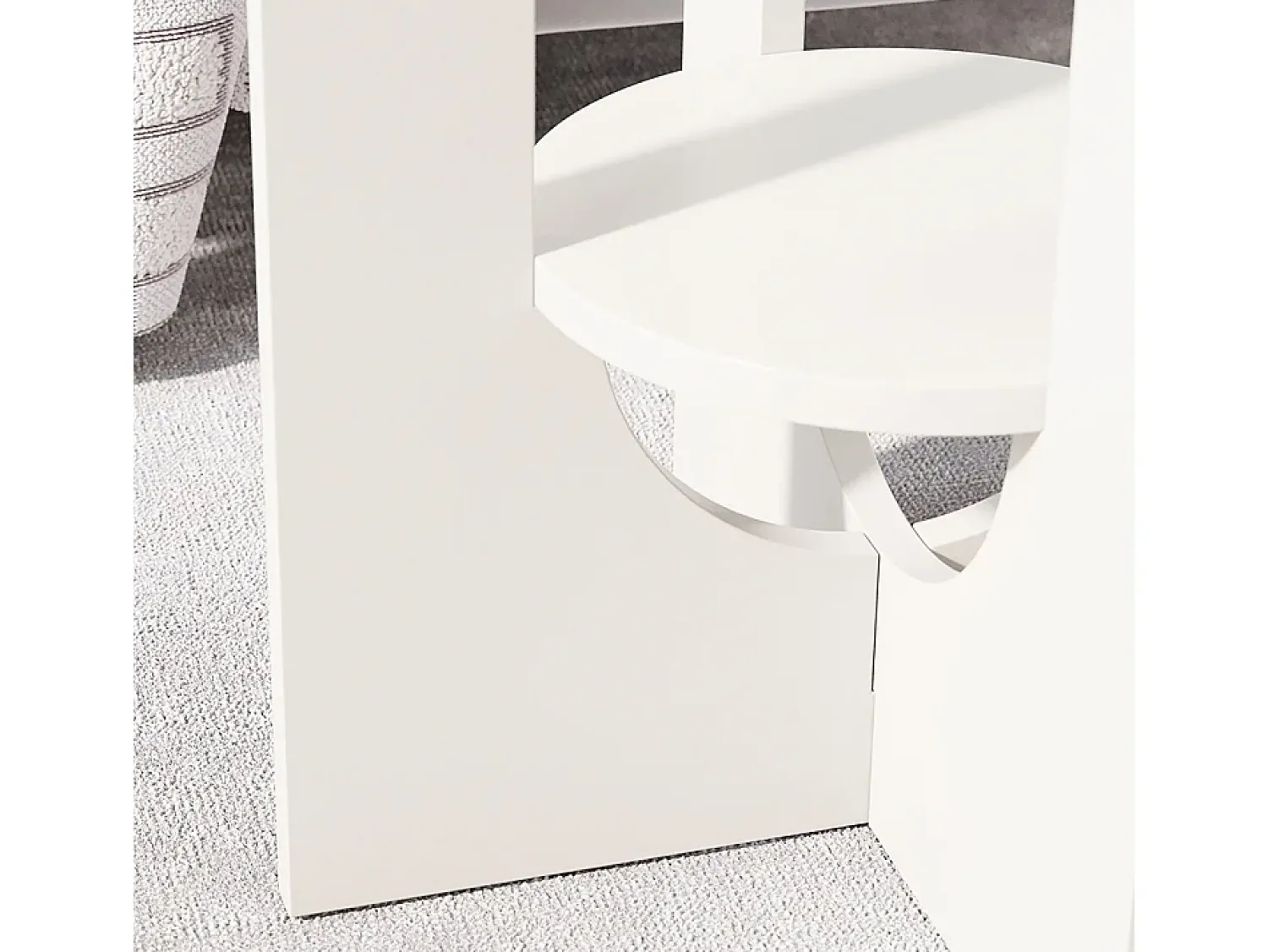 Mesa De Centro|Vicco Mesa de centro 40x40x50.5 vareo Branco