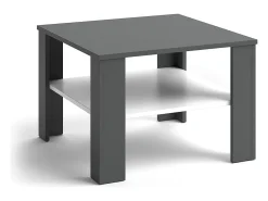 Mesa De Centro*Vicco Mesa de centro branco/antracite 60x60x42 homer Cinza antracite