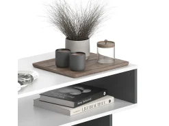 Mesa De Centro*Vicco Mesa de centro branco/antracite 80x46.2x35.4 josef Cinza antracite