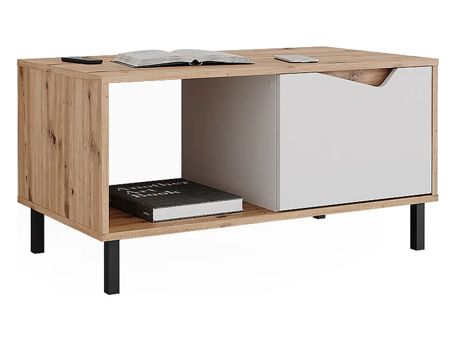 Mesa De Centro|Vicco Mesa de centro /artesanal 90x50x47 marelle Branco