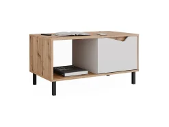Mesa De Centro|Vicco Mesa de centro /artesanal 90x50x47 marelle Branco