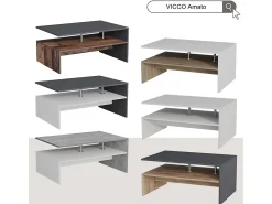 Vicco Mesa de centro /sonoma 90x52.6x42.2 amato Branco