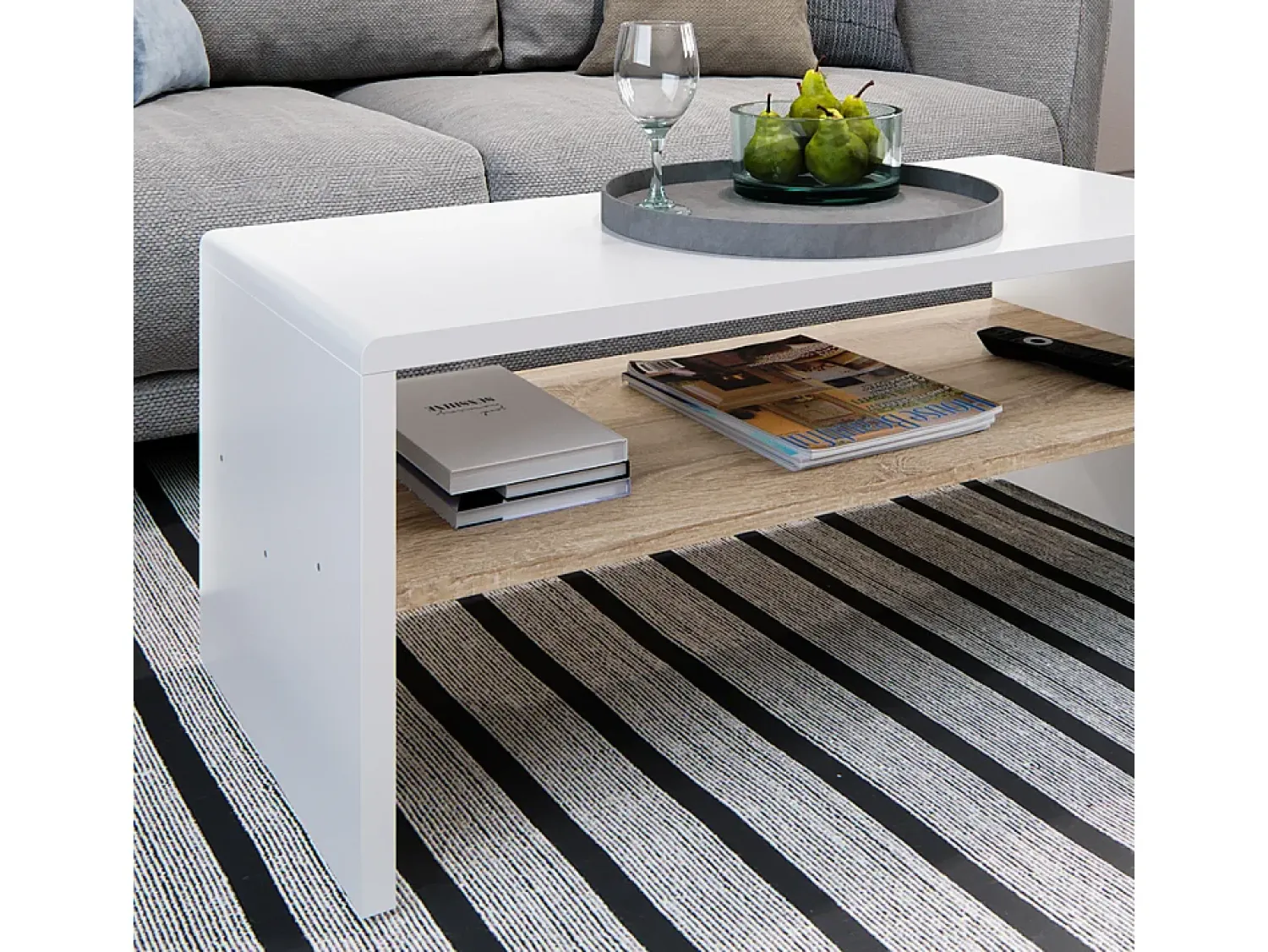Mesa De Centro|Vicco Mesa de centro /sonoma 99.6x39.8x40.1 Branco