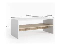 Mesa De Centro|Vicco Mesa de centro /sonoma 99.6x39.8x40.1 Branco