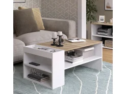 Mesa De Centro|Vicco Mesa de centro /sonoma 100x55x42 wido Branco