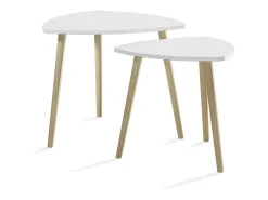 Mesa De Centro*Vicco Mesa de centro /sonoma 60x60x50 twino Branco