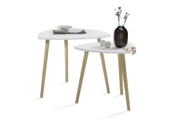 Mesa De Centro*Vicco Mesa de centro /sonoma 60x60x50 twino Branco