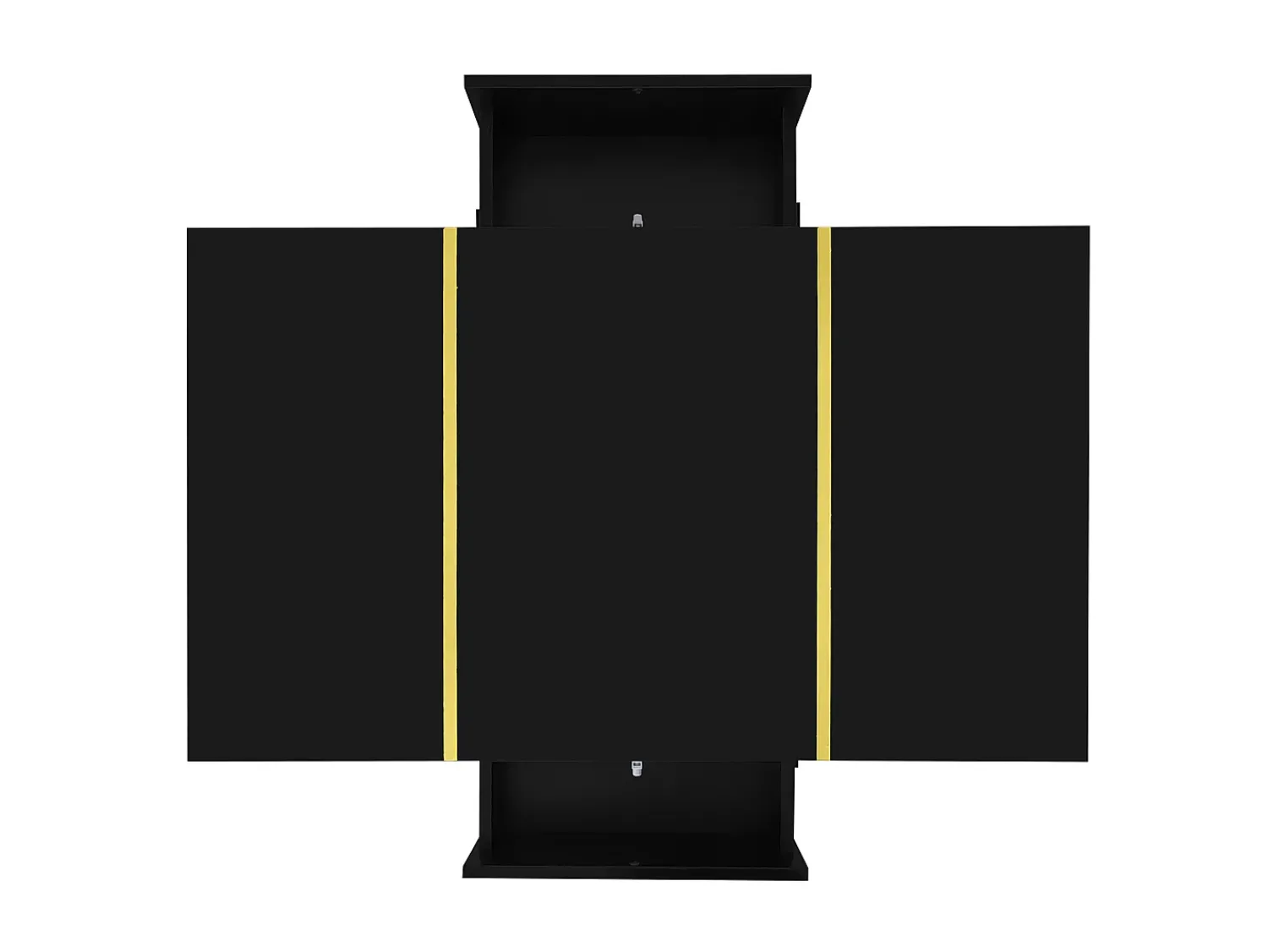 Mesa De Centro* Mesa de centro brilhante com 2 gavetas, pernas em metal, moderna e simples, mesa de sala, mesa de apoio de varanda preta Preto