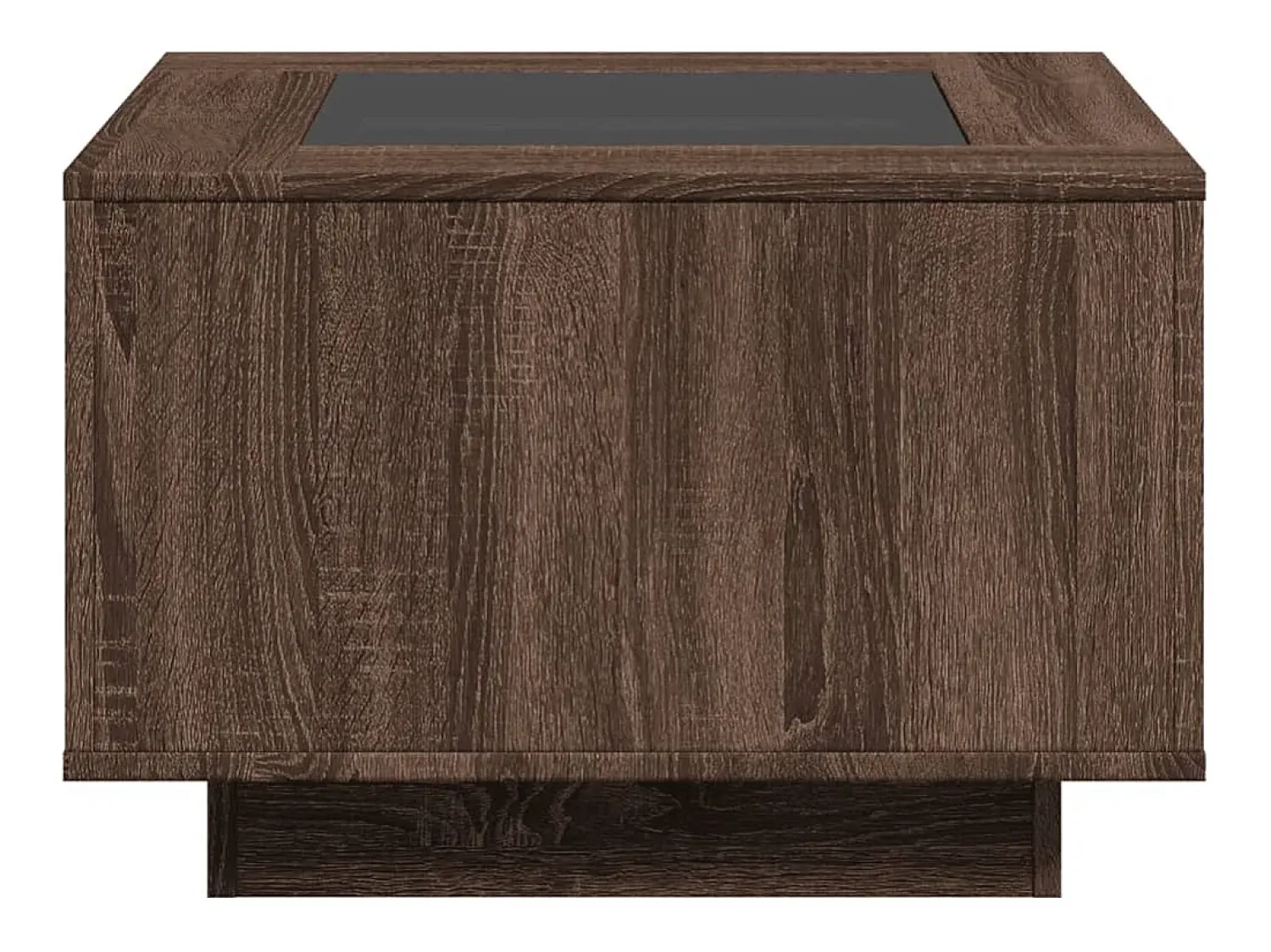 Mesa De Centro*vidaxl Mesa de centro c/ LEDs 60x60x40 cm derivados de madeira Natural claro