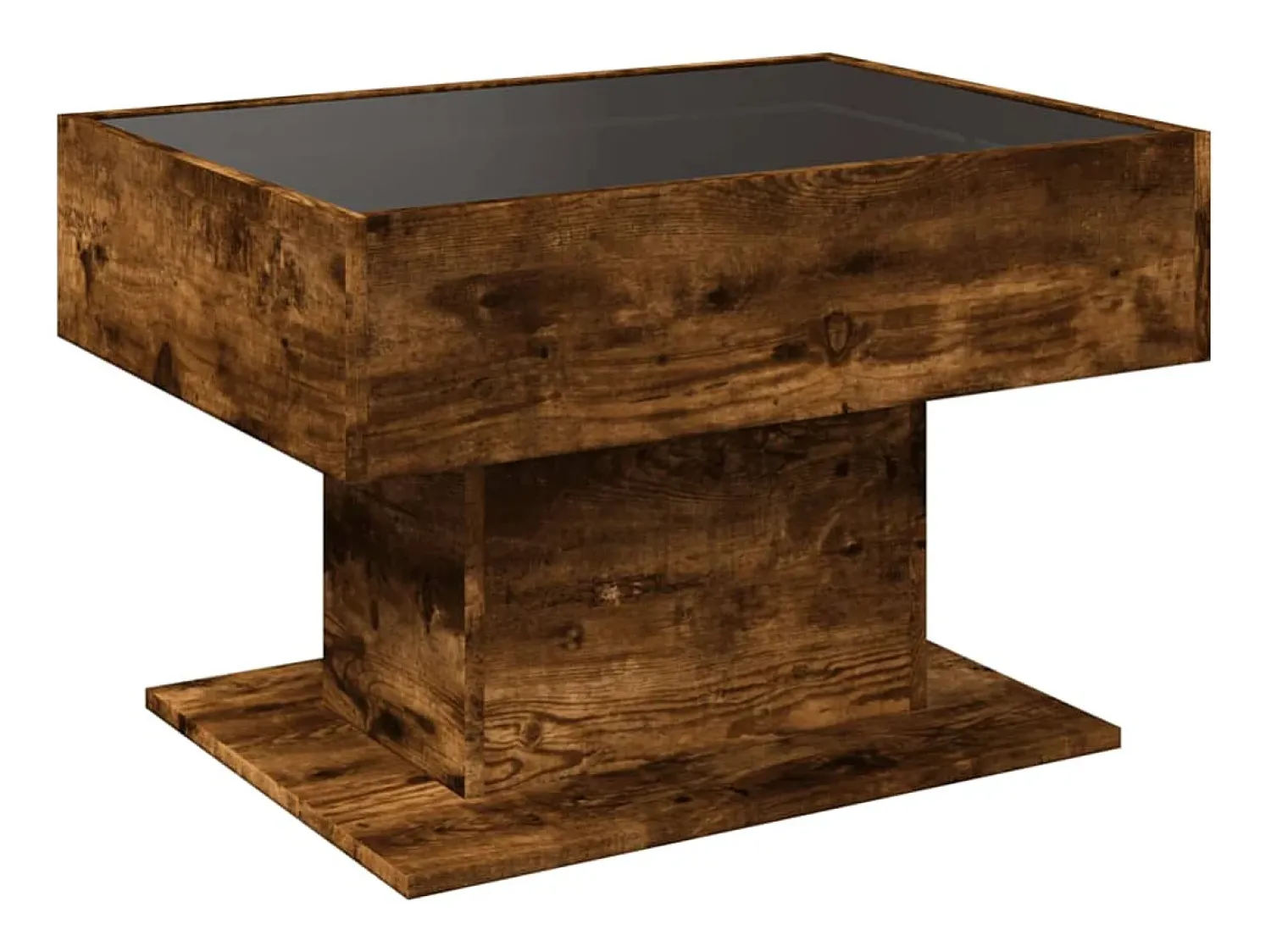 Mesa De Centro|vidaxl Mesa de centro c/ LEDs 70x50x45 cm derivados de madeira Natural claro