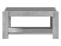 Mesa De Centro|vidaxl Mesa de centro c/ LEDs 93x53x45 derivados de madeira Cinzento