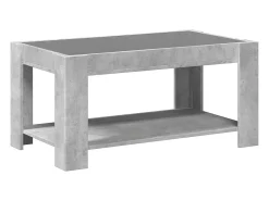 Mesa De Centro|vidaxl Mesa de centro c/ LEDs 93x53x45 derivados de madeira Cinzento