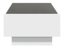 Mesa De Centro*vidaxl Mesa de centro c/ LEDs 90x50x30 cm derivados de madeira Branco