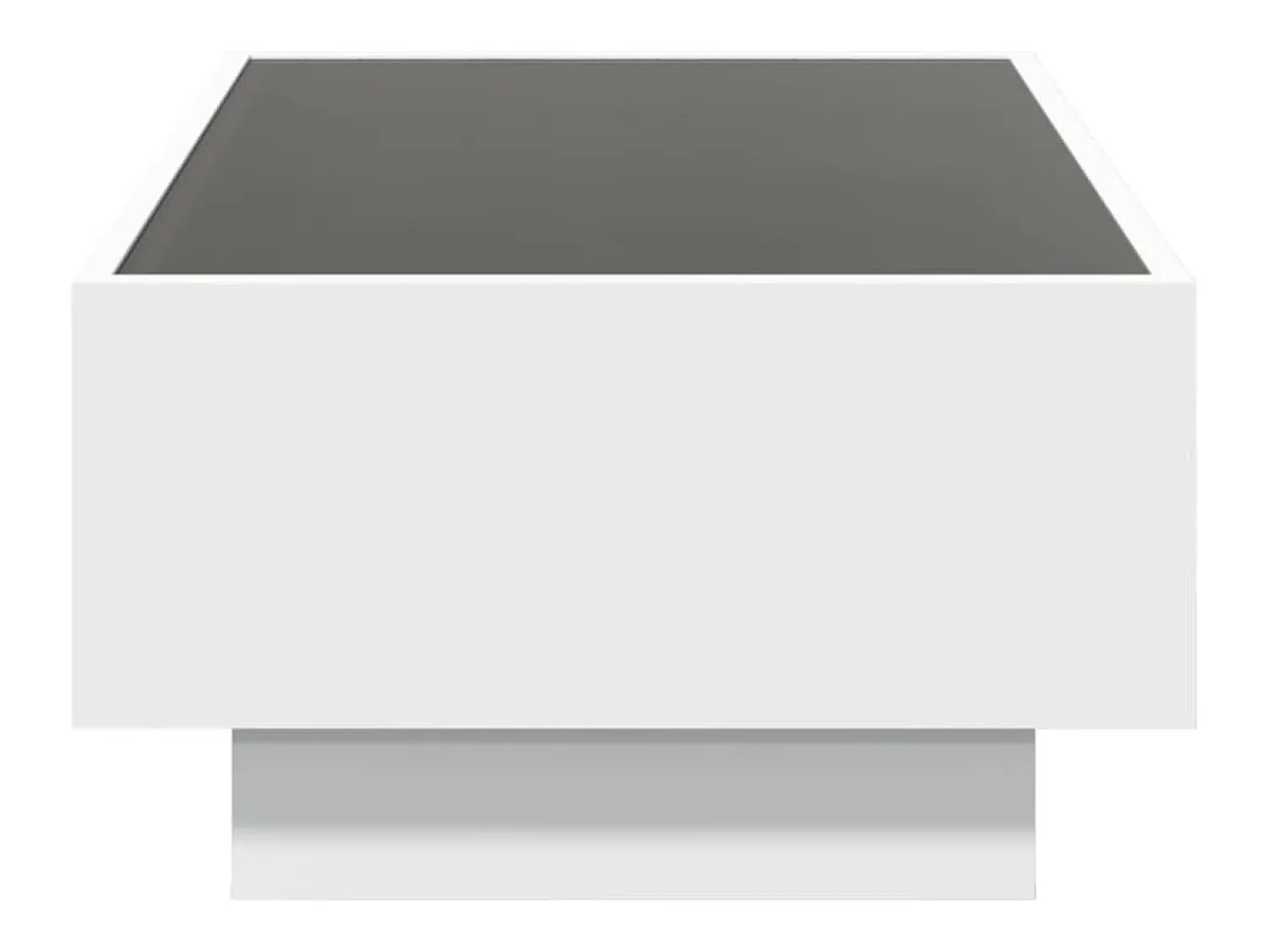 Mesa De Centro*vidaxl Mesa de centro c/ LEDs 90x50x30 cm derivados de madeira Branco