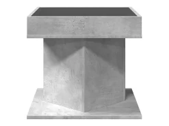 Mesa De Centro|vidaxl Mesa de centro c/ LEDs 50x50x45 cm madeira processada Cinzento