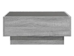 vidaxl Mesa de centro c/ LEDs 70x50x30 cm derivados de madeira^ Mesa De Centro