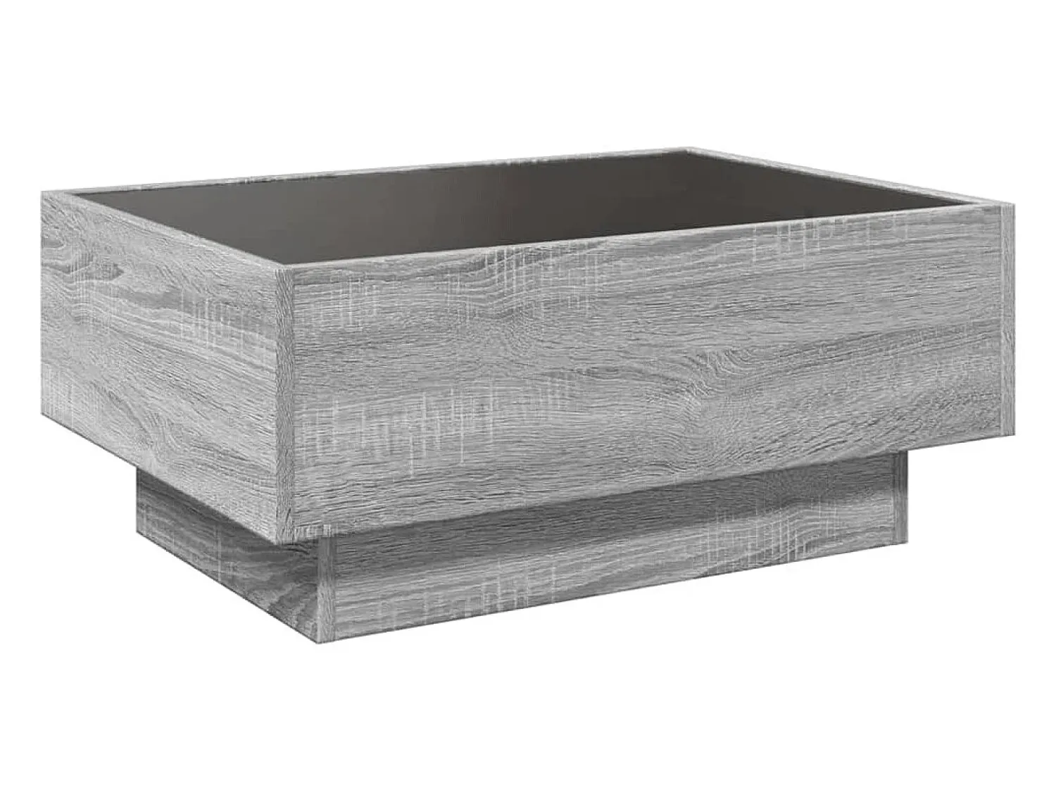 vidaxl Mesa de centro c/ LEDs 70x50x30 cm derivados de madeira^ Mesa De Centro