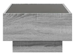 vidaxl Mesa de centro c/ LEDs 70x50x30 cm derivados de madeira^ Mesa De Centro