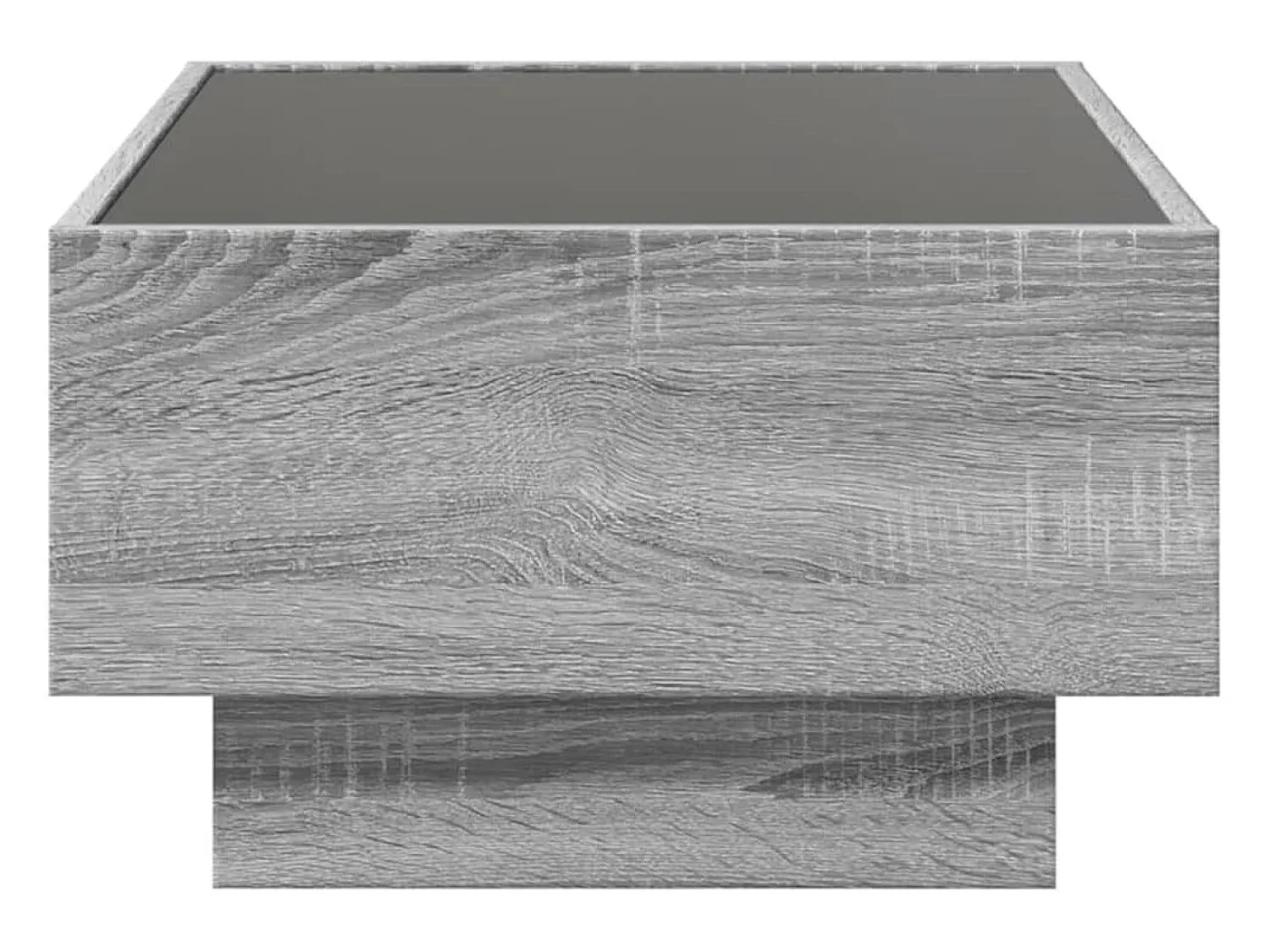 vidaxl Mesa de centro c/ LEDs 70x50x30 cm derivados de madeira^ Mesa De Centro