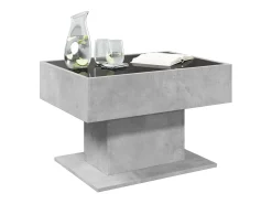 Mesa De Centro|vidaxl Mesa de centro c/ LEDs 70x50x45 cm derivados de madeira Cinzento