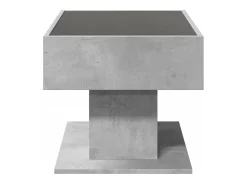 Mesa De Centro|vidaxl Mesa de centro c/ LEDs 70x50x45 cm derivados de madeira Cinzento