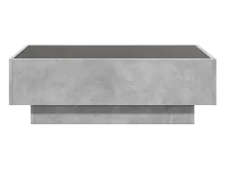 vidaxl Mesa de centro c/ LEDs 90x50x30 cm derivados de madeira^ Mesa De Centro