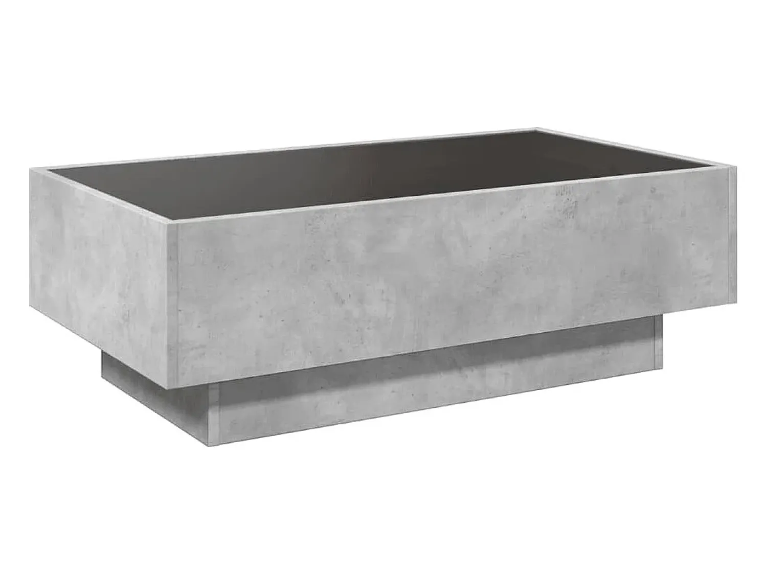 vidaxl Mesa de centro c/ LEDs 90x50x30 cm derivados de madeira^ Mesa De Centro