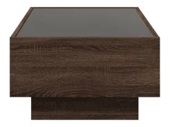 Mesa De Centro*vidaxl Mesa de centro c/ LEDs 90x50x30 cm derivados de madeira Natural claro