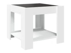 vidaxl Mesa de centro c/ LEDs 53x53x45 cm derivados de madeira^ Mesa De Centro