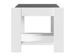 vidaxl Mesa de centro c/ LEDs 53x53x45 cm derivados de madeira^ Mesa De Centro