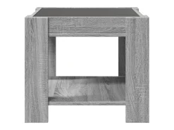 vidaxl Mesa de centro c/ LEDs 53x53x45 cm derivados de madeira^ Mesa De Centro