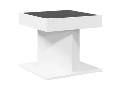 vidaxl Mesa de centro c/ LEDs 50x50x45cm derivados de madeira^ Mesa De Centro