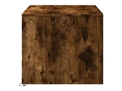 Mesa De Centro|vidaxl Mesa de centro c/ luzes LED derivados madeira carvalho fumado Natural claro
