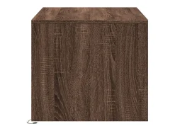 Mesa De Centro|vidaxl Mesa de centro c/ luzes LED derivados madeira carvalho castanho Natural claro