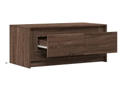 Mesa De Centro|vidaxl Mesa de centro c/ luzes LED derivados madeira carvalho castanho Natural claro