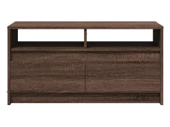 Discount vidaxl Mesa de centro c/ luzes LED derivados madeira carvalho castanho Natural claro