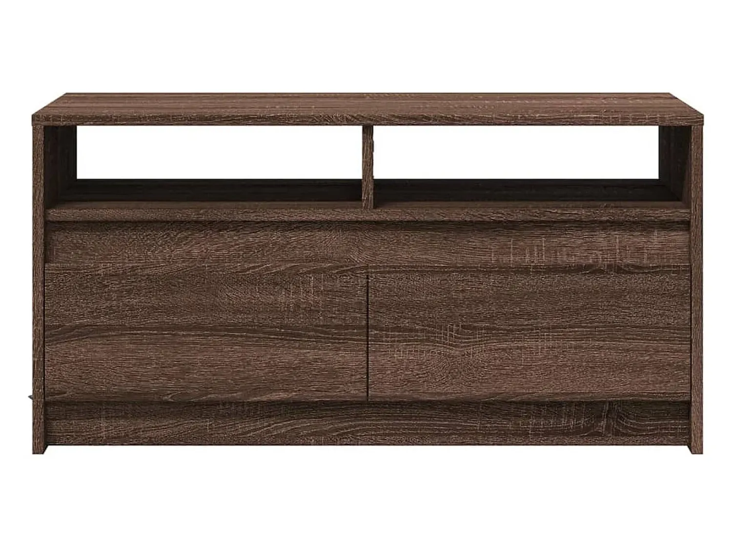 Discount vidaxl Mesa de centro c/ luzes LED derivados madeira carvalho castanho Natural claro