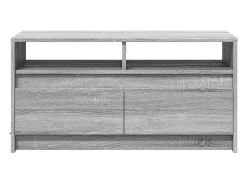 Mesa De Centro|vidaxl Mesa de centro c/ luzes LED derivados madeira sonoma Cinzento