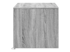 Mesa De Centro|vidaxl Mesa de centro c/ luzes LED derivados madeira sonoma Cinzento
