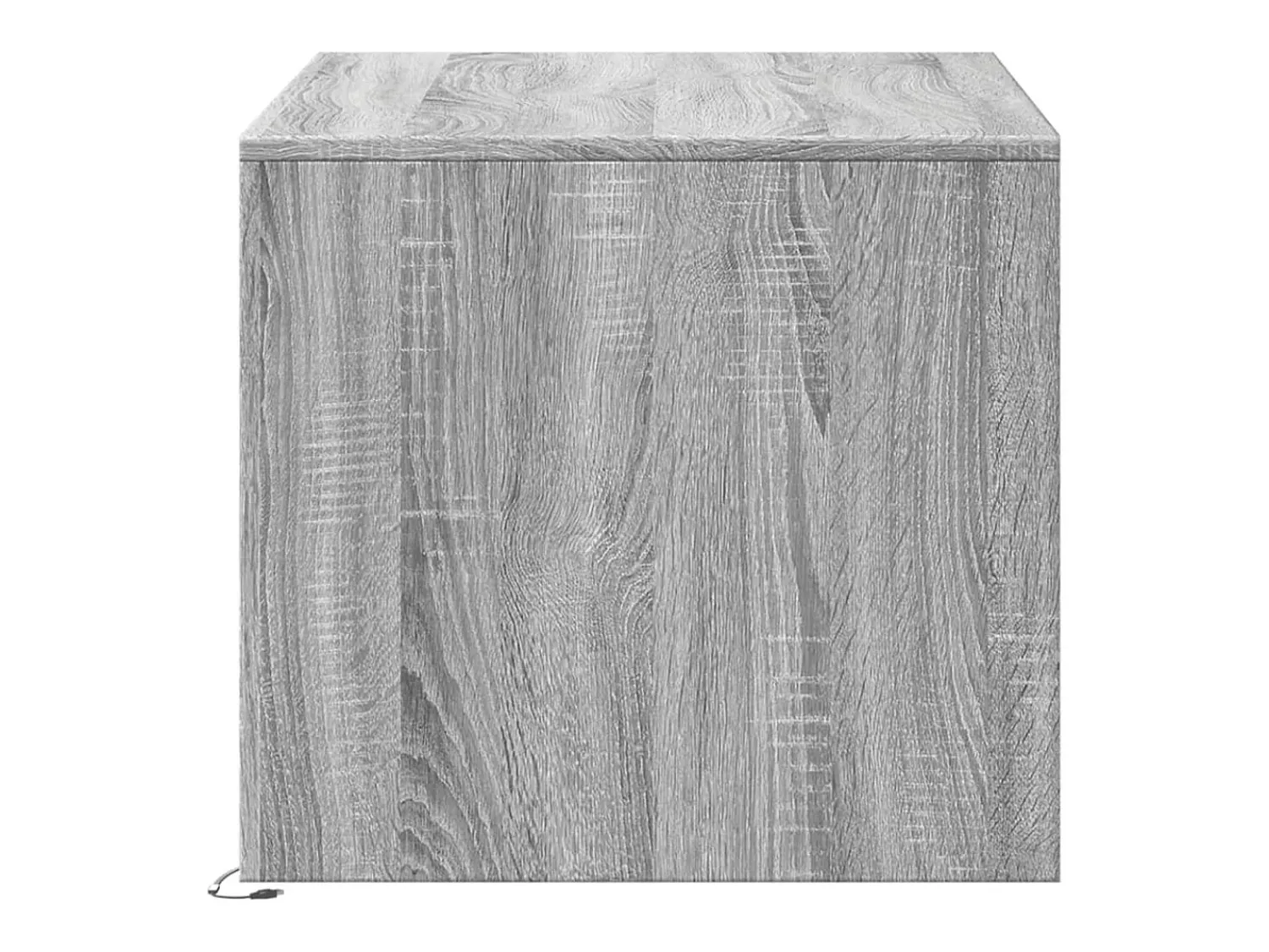 Mesa De Centro|vidaxl Mesa de centro c/ luzes LED derivados madeira sonoma Cinzento