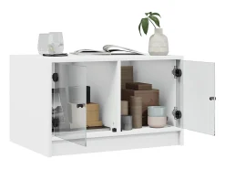 Mesa de centro c/ portas de vidro 68x50x42 cm PT170054^ Mesa De Centro