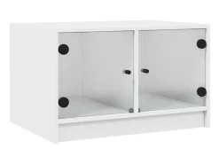 Mesa de centro c/ portas de vidro 68x50x42 cm PT170054^ Mesa De Centro