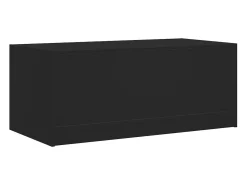 Mesa De Centro|vidaxl Mesa de centro c/ portas de vidro 102x50x42 cm Preto