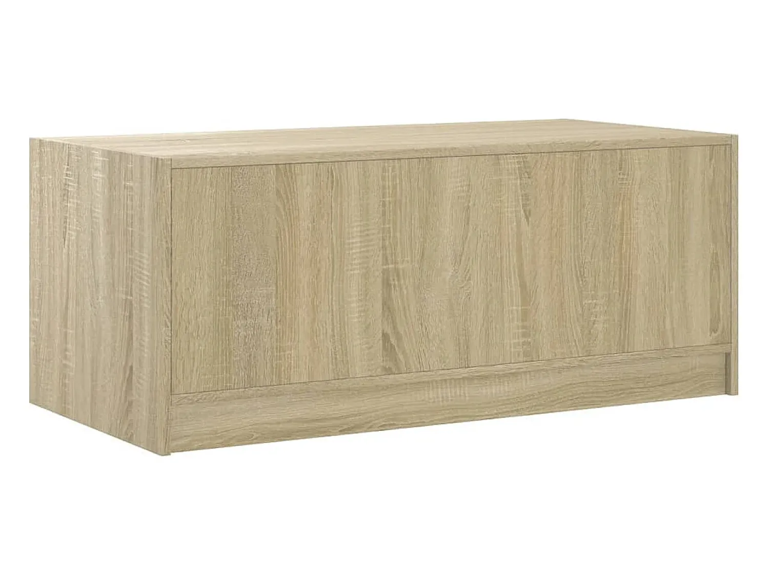 Mesa De Centro*vidaxl Mesa de centro c/ portas de vidro 102x50x42 cm carvalho sonoma Natural claro