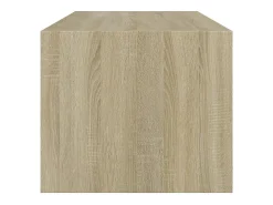 Mesa De Centro*vidaxl Mesa de centro c/ portas de vidro 102x50x42 cm carvalho sonoma Natural claro