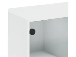 vidaxl Mesa de centro c/ portas de vidro 102x50x42 cm^ Mesa De Centro